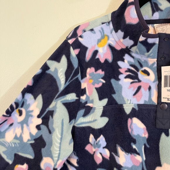 Vera Bradley Women's Sporty Fleece Pullover Garden Long Sleeve Tops Size XL NWT - Picture 6 of 9